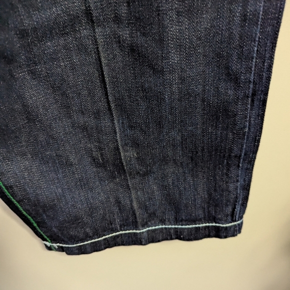 Y2K Evolution Baggy Embroidered Jeans Skater Grunge Wide Leg - Picture 7 of 8